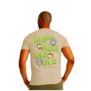 Ripple Junction Cream and Green Short Sleeve Tee